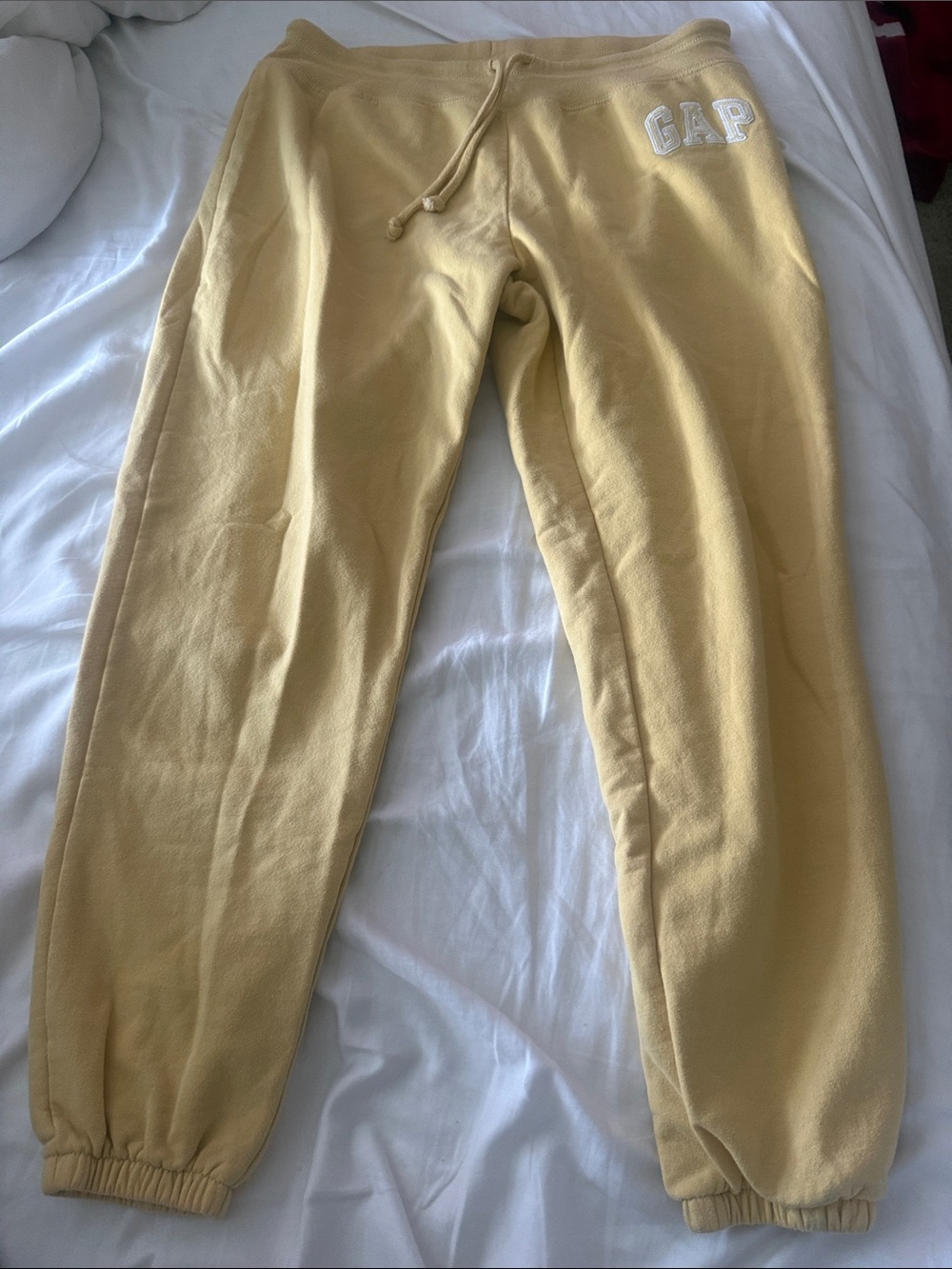 GAP Yellow Drawstring Joggers